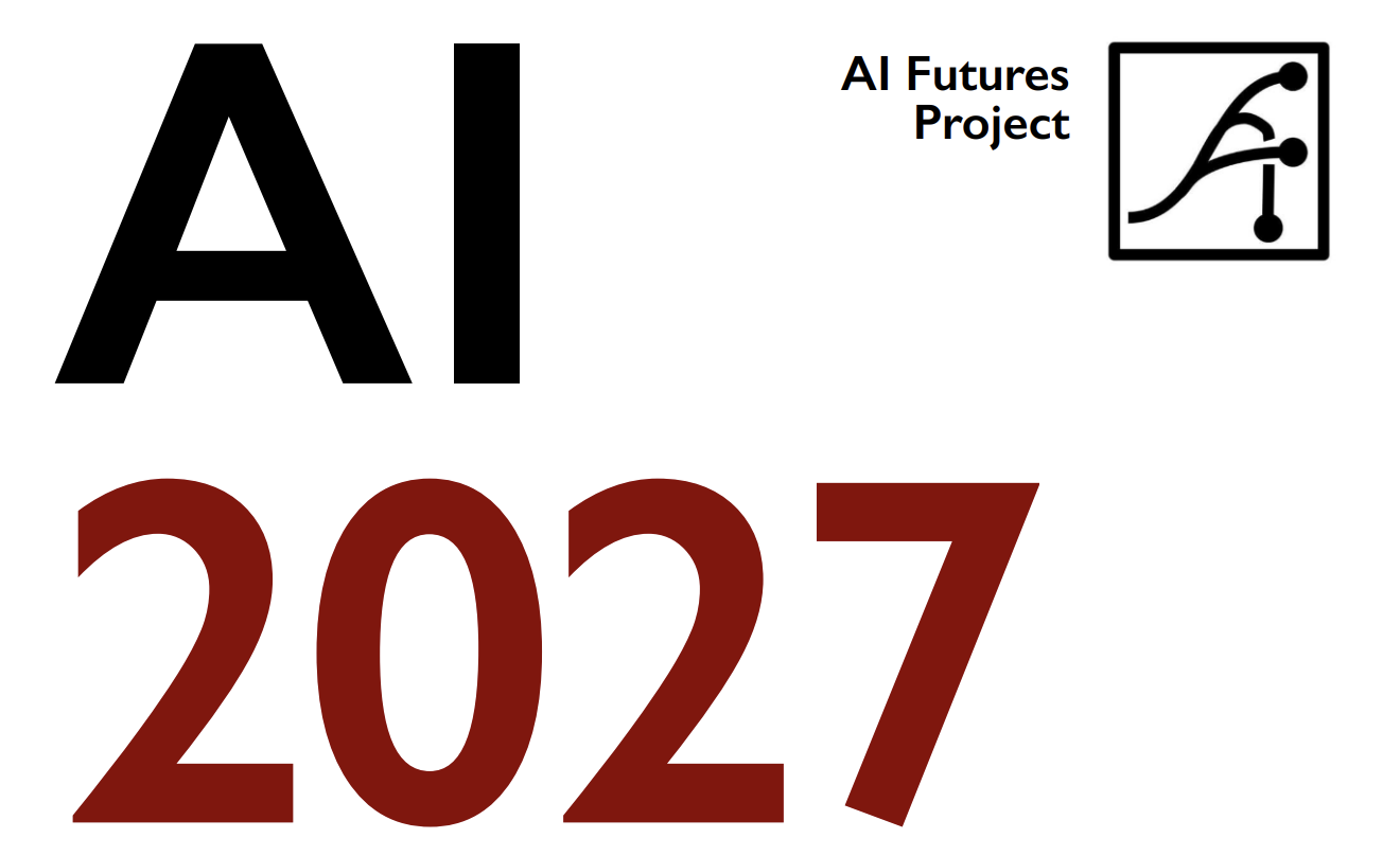 Grafik mit der Aufschrift AI 2027